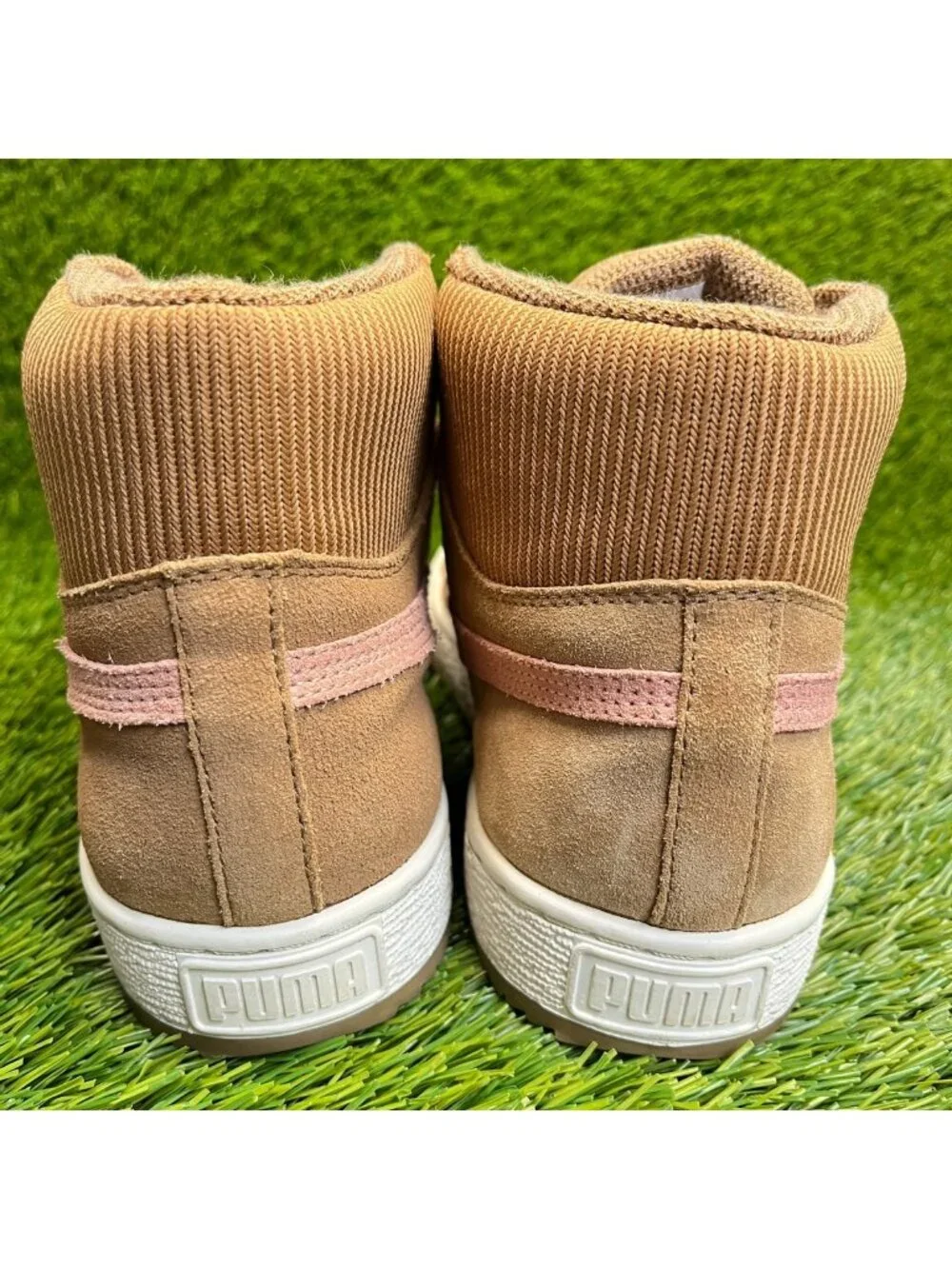 Puma Winterized Rugged Womens Size 8 Brown Pink Athletic Suede Shoes Sneakers